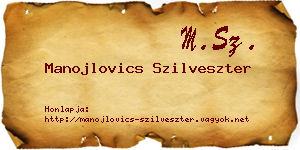 Manojlovics Szilveszter névjegykártya